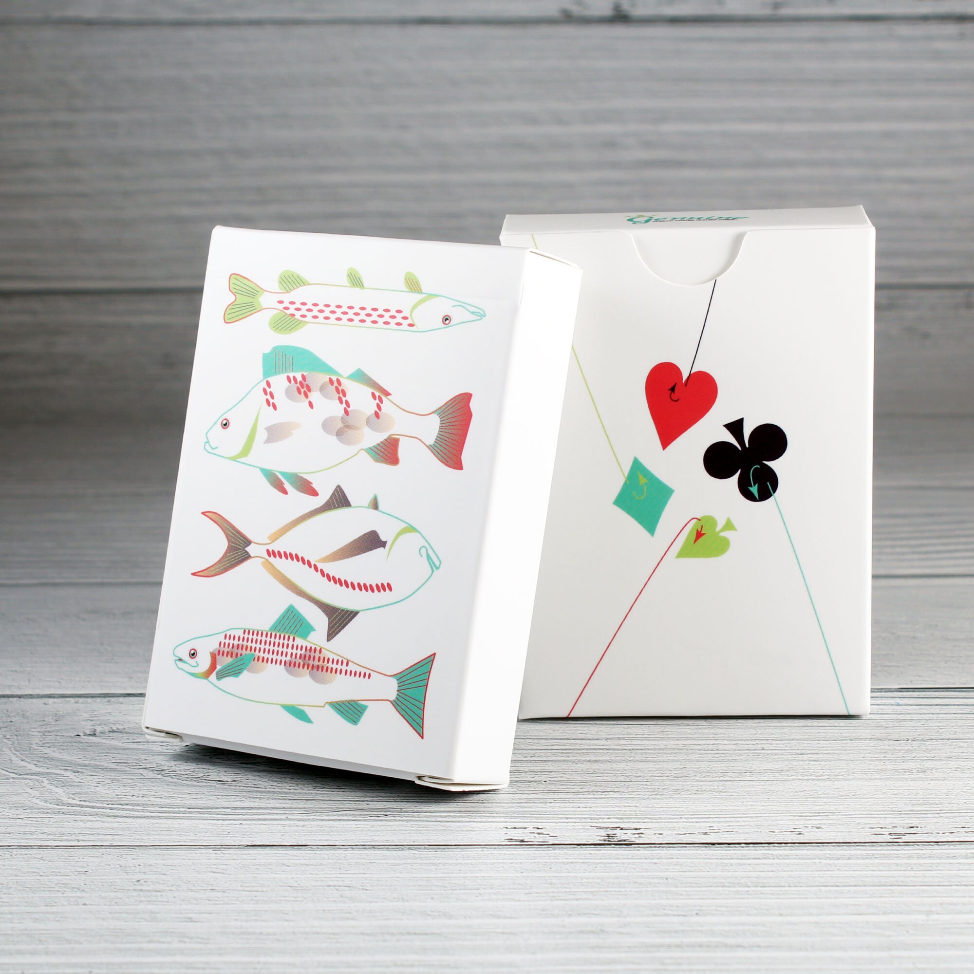 Fish Line Art Playing Cards - Image 8
