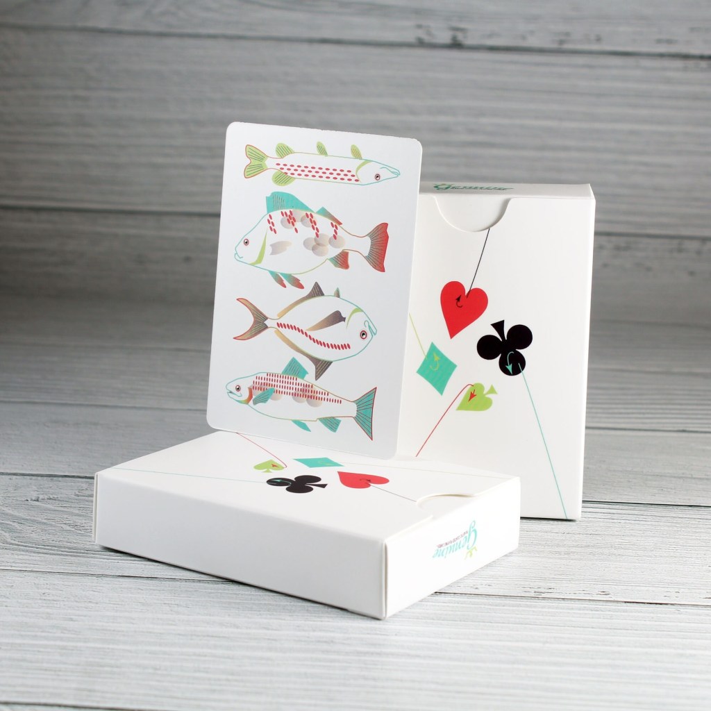 Fish Line Art Playing Cards